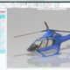 PTC Creo CAD yazılımında modellenen helikopter tasarımı